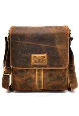 Hunters Leather Shoulder bags  Leather crossbody bags - Hunters Leather Crossbody Bag Buffalo Leather (dark tan)