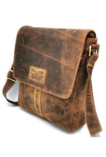 Hunters Leather Shoulder bags  Leather crossbody bags - Hunters Leather Crossbody Bag Buffalo Leather (dark tan)