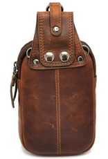 HillBurry Leather bags - HillBurry Leather Belt and Shoulder Bag 2 in 1 Brown