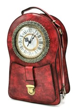 Magic Bags Gothic tassen Steampunk tassen -   Steampunk Rugtas - Schoudertas met Echt Werkende Klok