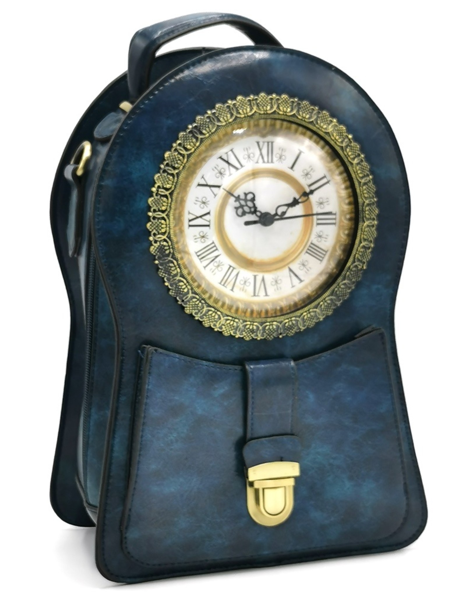 Magic Bags Gothic bags Steampunk bags - Steampunk Backpack - Shoulder bag with Real Clock