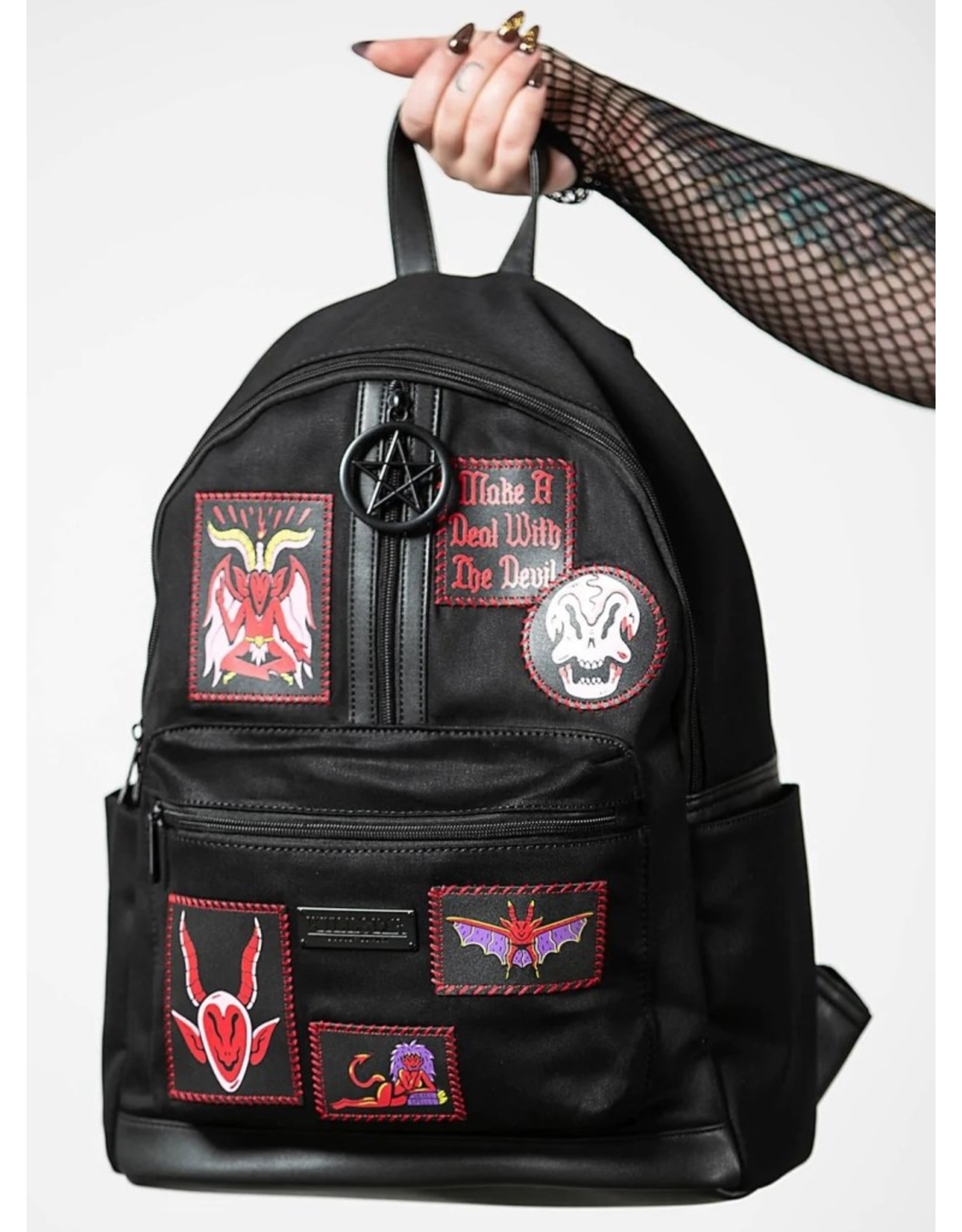 Killstar Killstar bags and accessiries - Killstar Covenant Patched Backpack