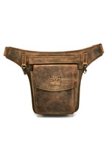 Hunters Leather bags -  Hunters Leather Waist bag Brown Tanned Leather