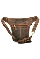 Hunters Leather bags -  Hunters Leather Waist bag Brown Tanned Leather