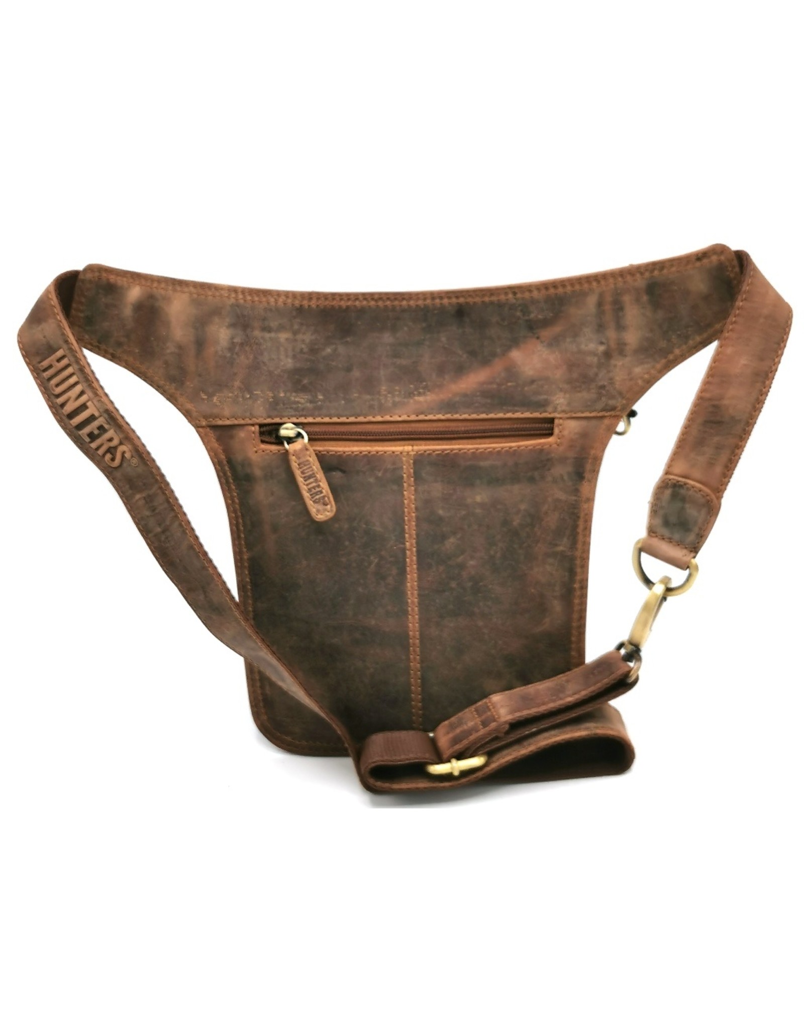 Hunters Leather bags -  Hunters Leather Waist bag Brown Tanned Leather