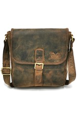 Hunters Leren Schoudertassen Leren crossbody tassen - Hunters Leren Schoudertas met omslag  Buffelleer