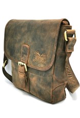 Hunters Leren Schoudertassen Leren crossbody tassen - Hunters Leren Schoudertas met omslag  Buffelleer