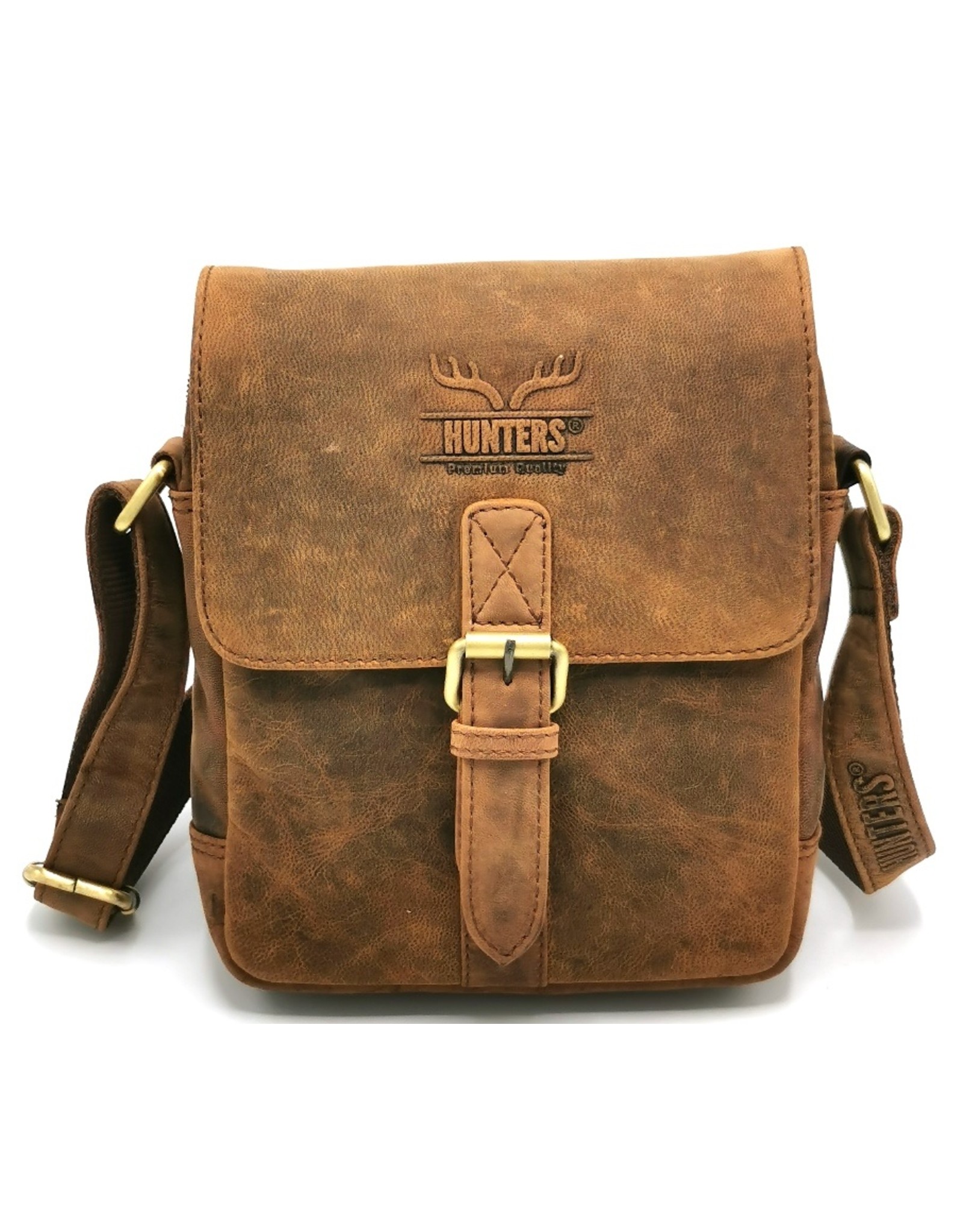 Hunters Leather Shoulder bags  Leather crossbody bags - Hunters Leather Crossbody Bag Buffalo Leather (tan)