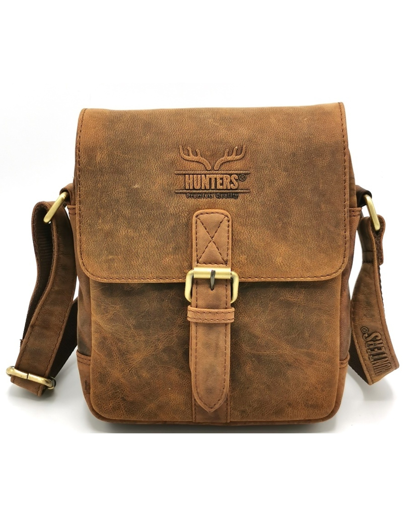 Hunters Leather Shoulder bags  Leather crossbody bags - Hunters Leather Crossbody Bag Buffalo Leather (tan)