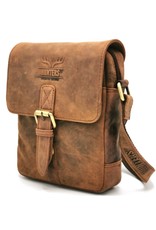 Hunters Leren Schoudertassen Leren crossbody tassen - Hunters Leren Crossbody tas Buffelleer (tan)