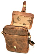 Hunters Leather Shoulder bags  Leather crossbody bags - Hunters Leather Crossbody Bag Buffalo Leather (tan)