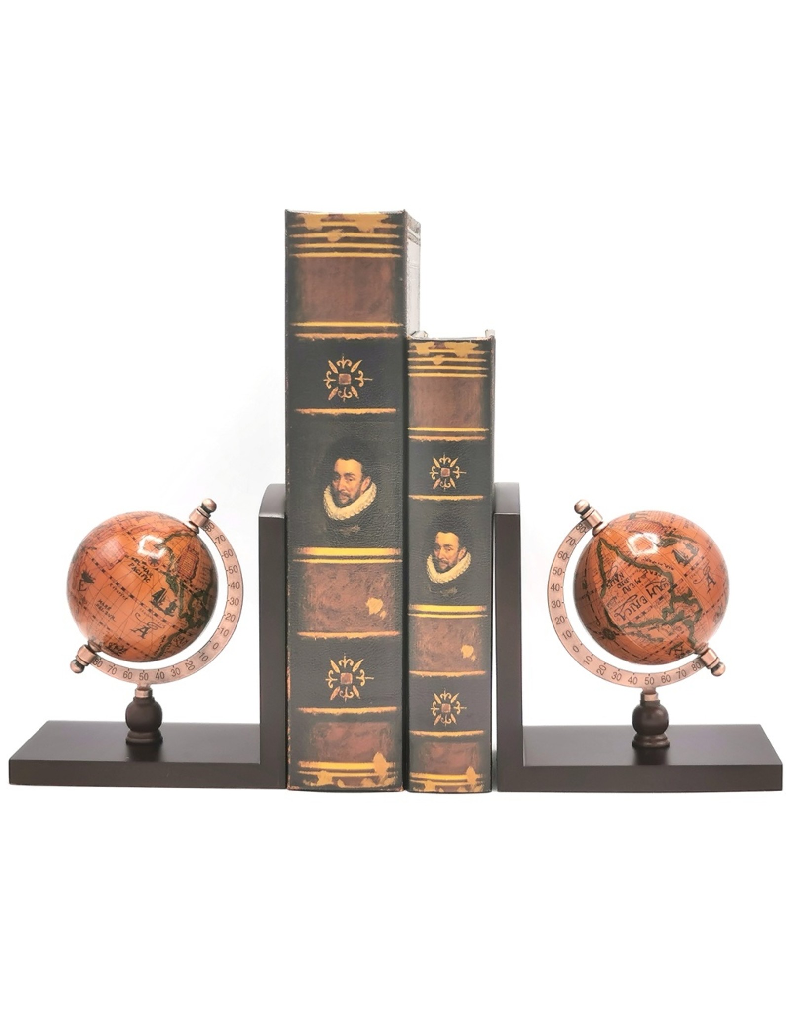 Trukado Miscellaneous - Globe bookends set of 2