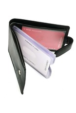 Wild Club Only  Leather Wallets - Leather Card holder black