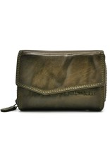 HillBurry Leather Wallets - Hillburry Wallet with Cover Washed Leather Green