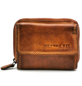 HillBurry Hillburry Mini wallet Washed Leather Cognac