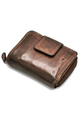 HillBurry Leather Wallets - HillBurry Wallet Washed Leather Brown