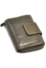 HillBurry Leather Wallets - HillBurry Wallet Washed Leather Olive Green