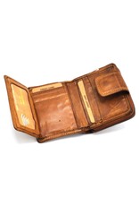 HillBurry Leather Wallets - HillBurry Wallet Washed Leather Cognac