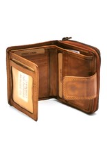 HillBurry Leather Wallets - HillBurry Wallet Washed Leather Cognac