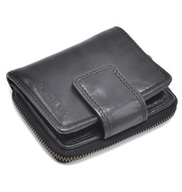 HillBurry HillBurry Wallet Washed Leather Black