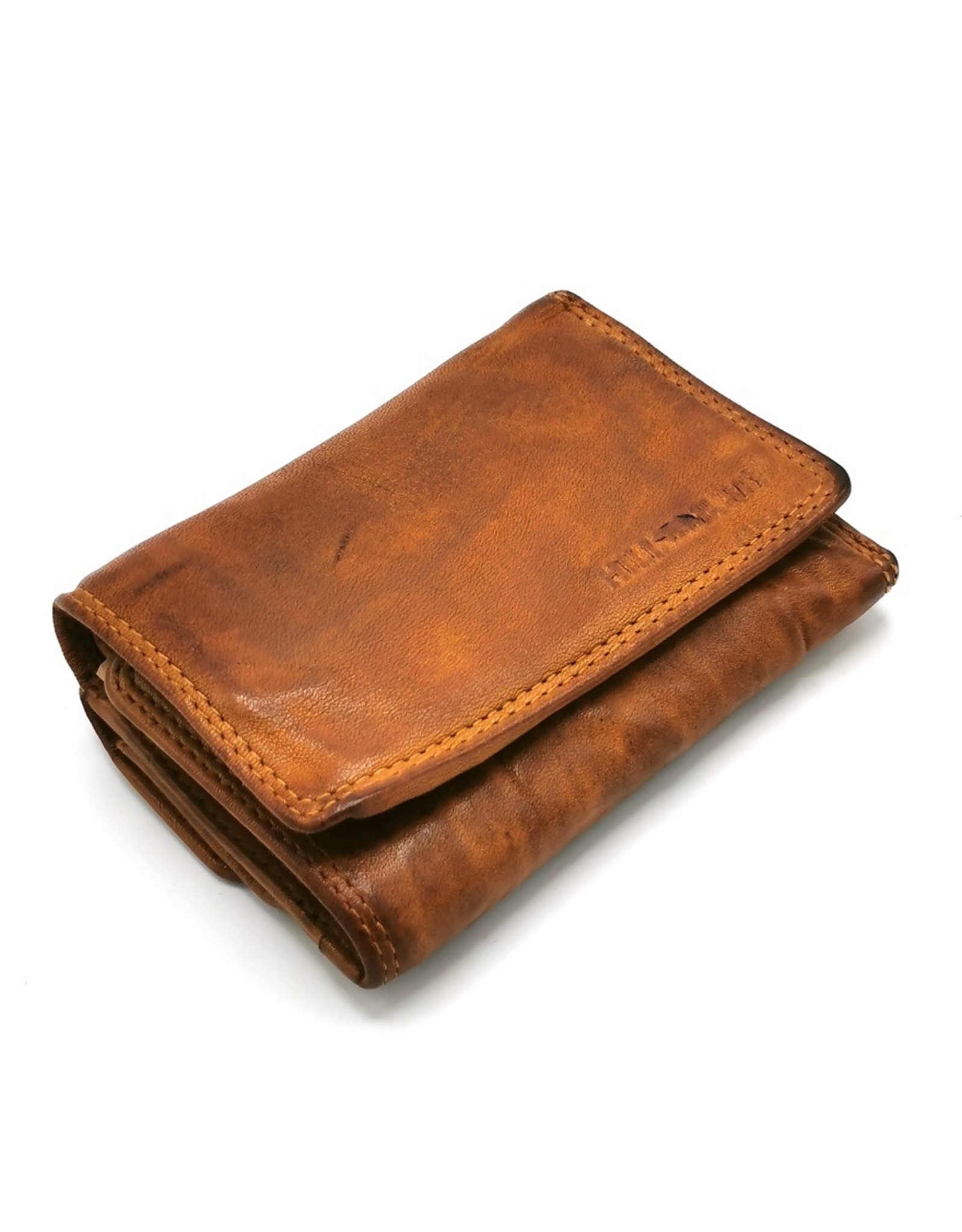 Hillburry Wallet Washed Leather Cognac (Medium) Boutique Trukado