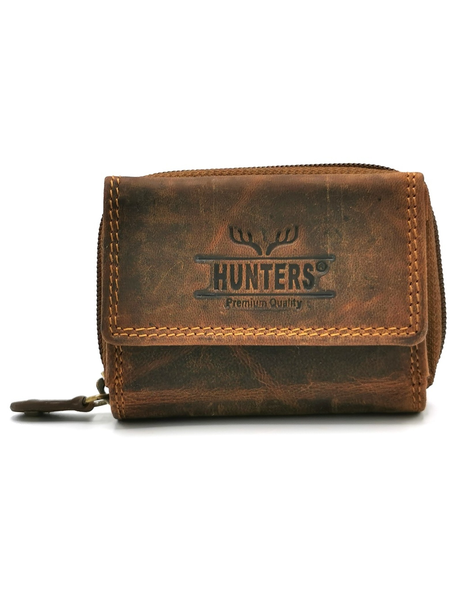 Hunters Leather Wallets - Hunters Leather Mini wallet brown (TAN)