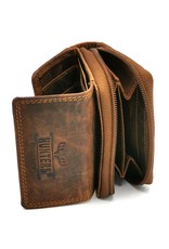 Hunters Leather Wallets - Hunters Leather Mini wallet brown (TAN)