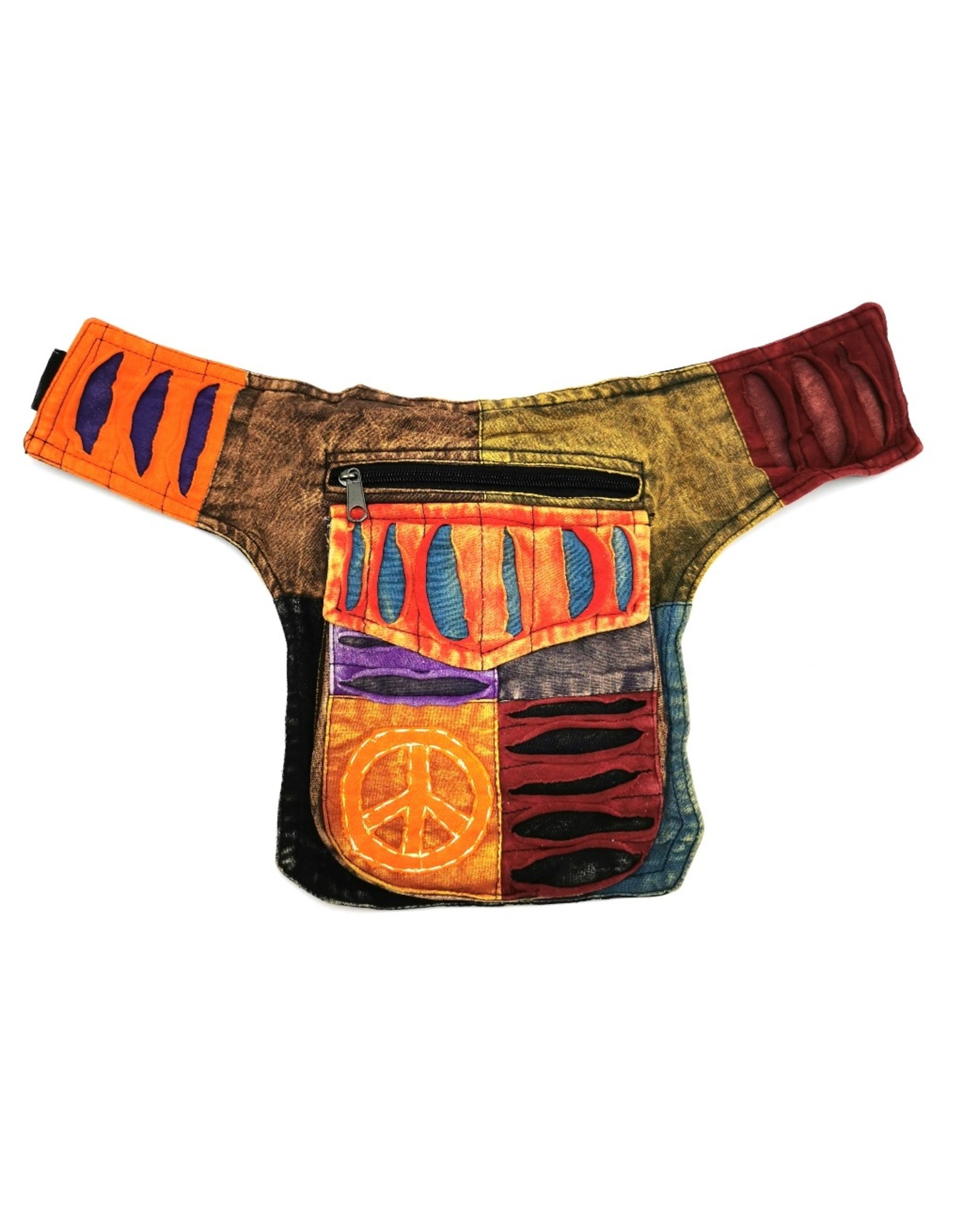 Trukado Fashion bags - Fanny Pack Peace & Love in Soft Colorful Cotton