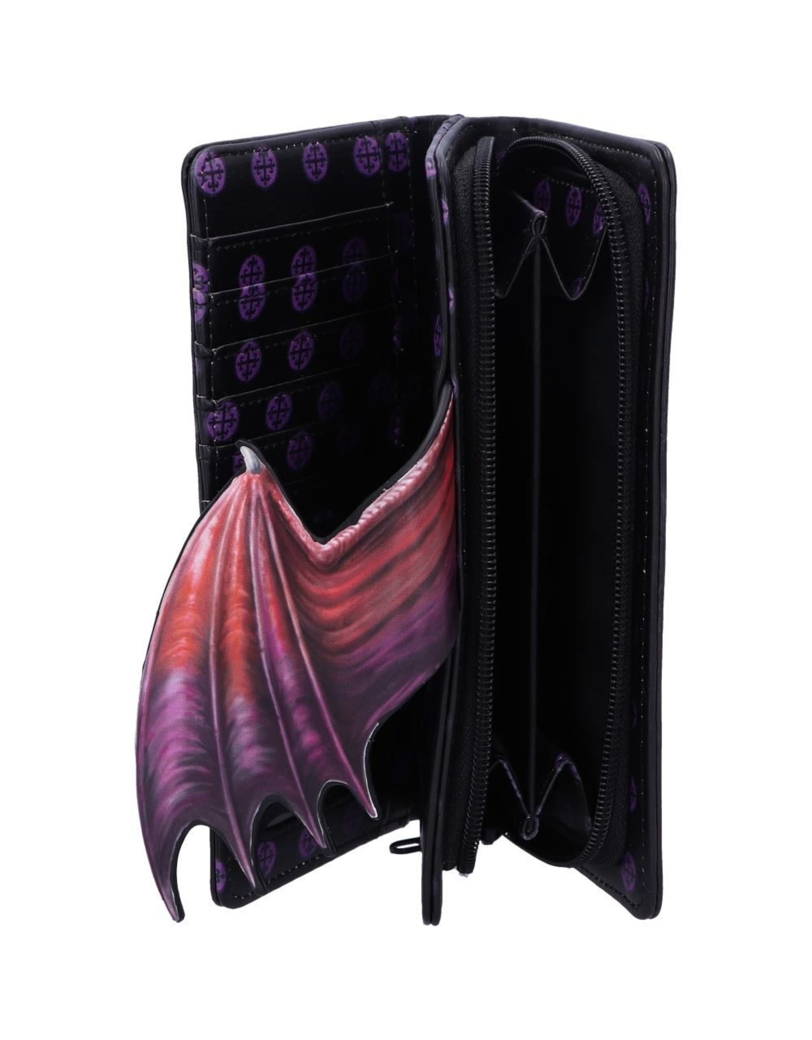 NemesisNow Fantasy wallets and purses - Embossed Purse Take Flight  (Purple) 18.5cm