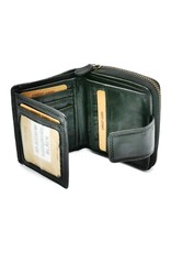 HillBurry Leather Wallets - HillBurry Wallet Washed Leather Black