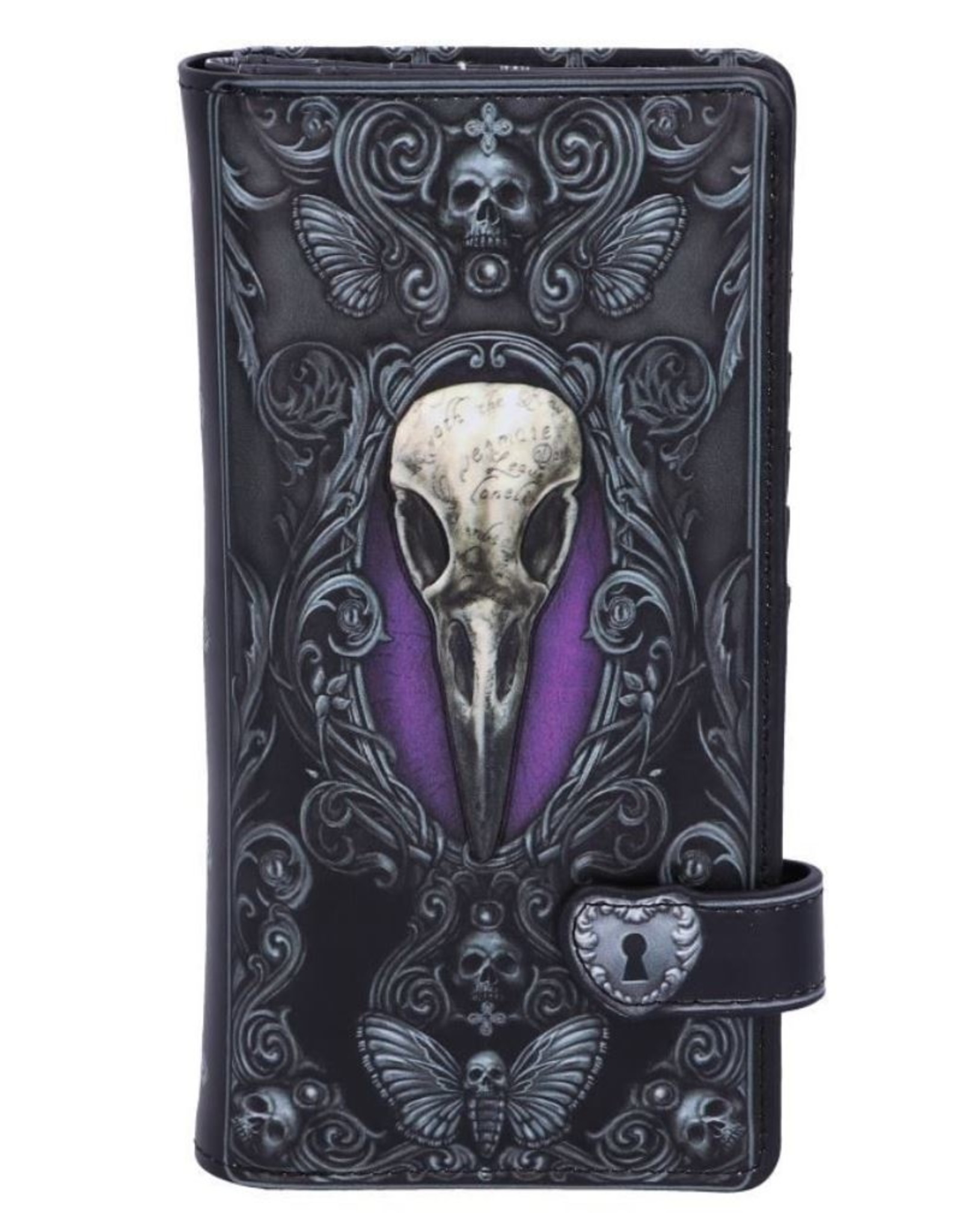 NemesisNow Gothic wallets and purses - Edgar's Raven Embossed Purse Nemesis Now