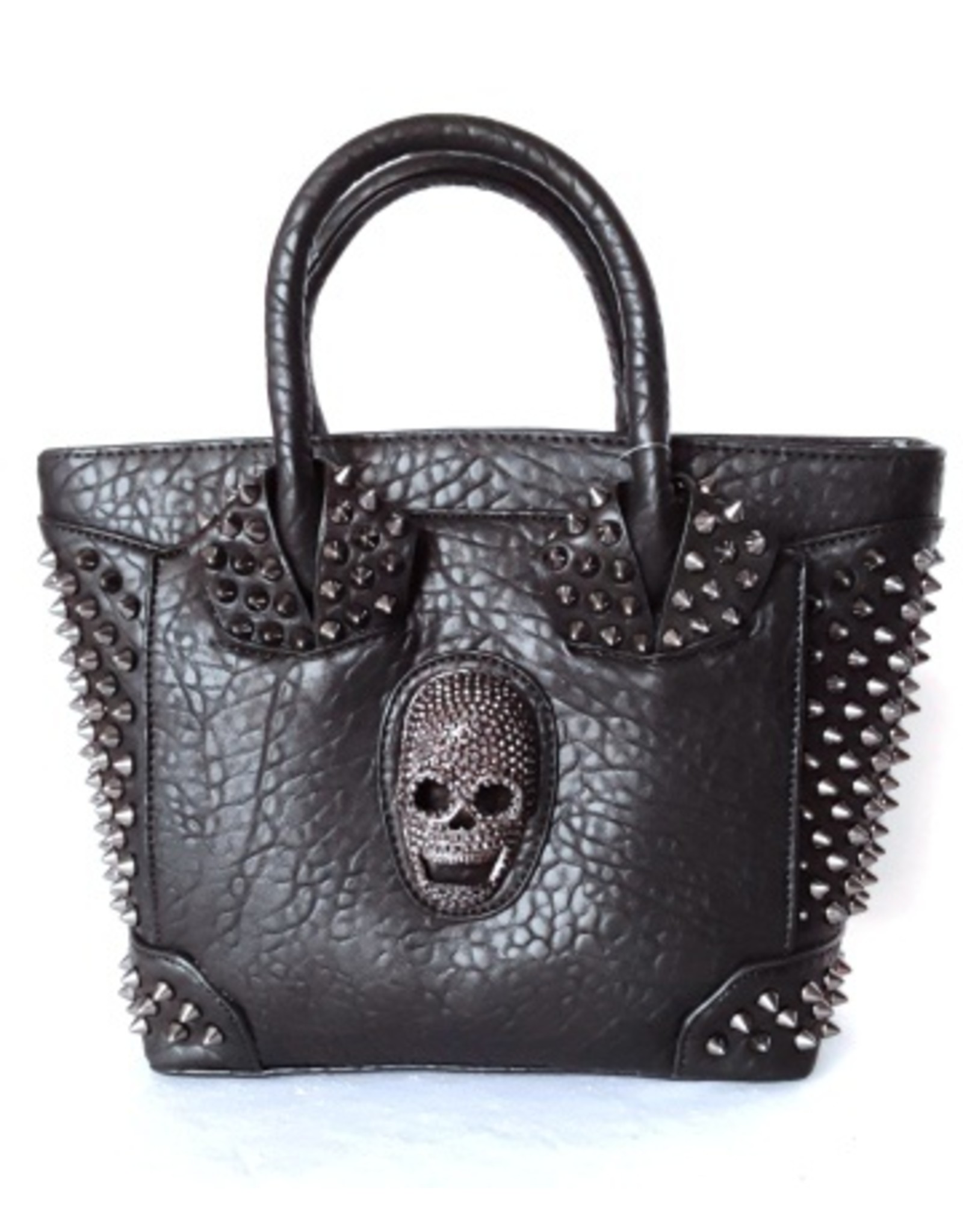 Dark Desire Gothic bags Steampunk bags - Gothic Handbag with Skull and Studs