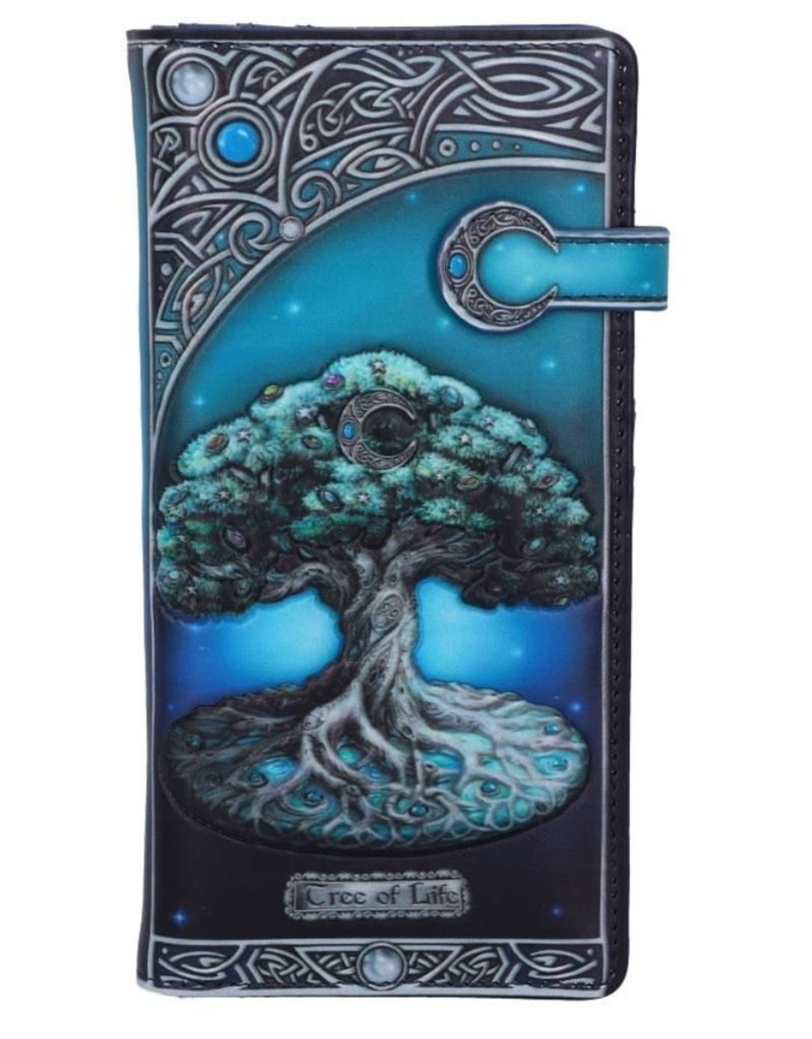 NemesisNow Gothic wallets and purses - Tree of Life Pagan Moon Embossed Purse