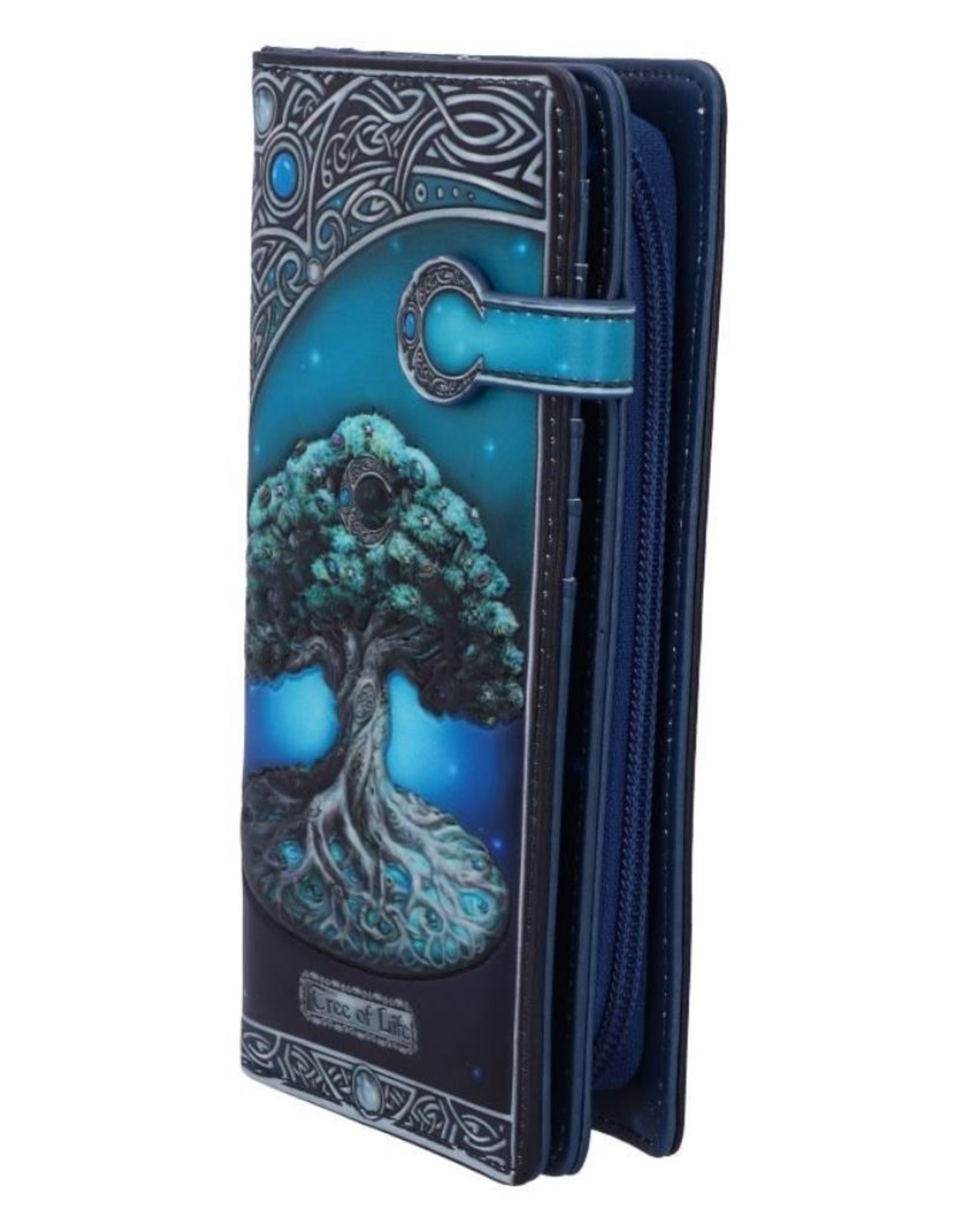 NemesisNow Gothic wallets and purses - Tree of Life Pagan Moon Embossed Purse