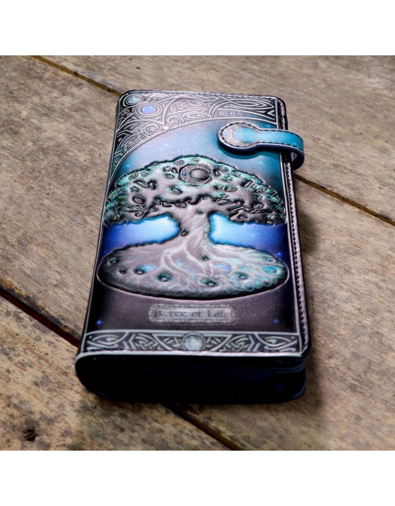 NemesisNow Gothic wallets and purses - Tree of Life Pagan Moon Embossed Purse