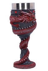 Alator Giftware & Lifestyle - Dragon Coil Kelk met Rode Draak 20cm