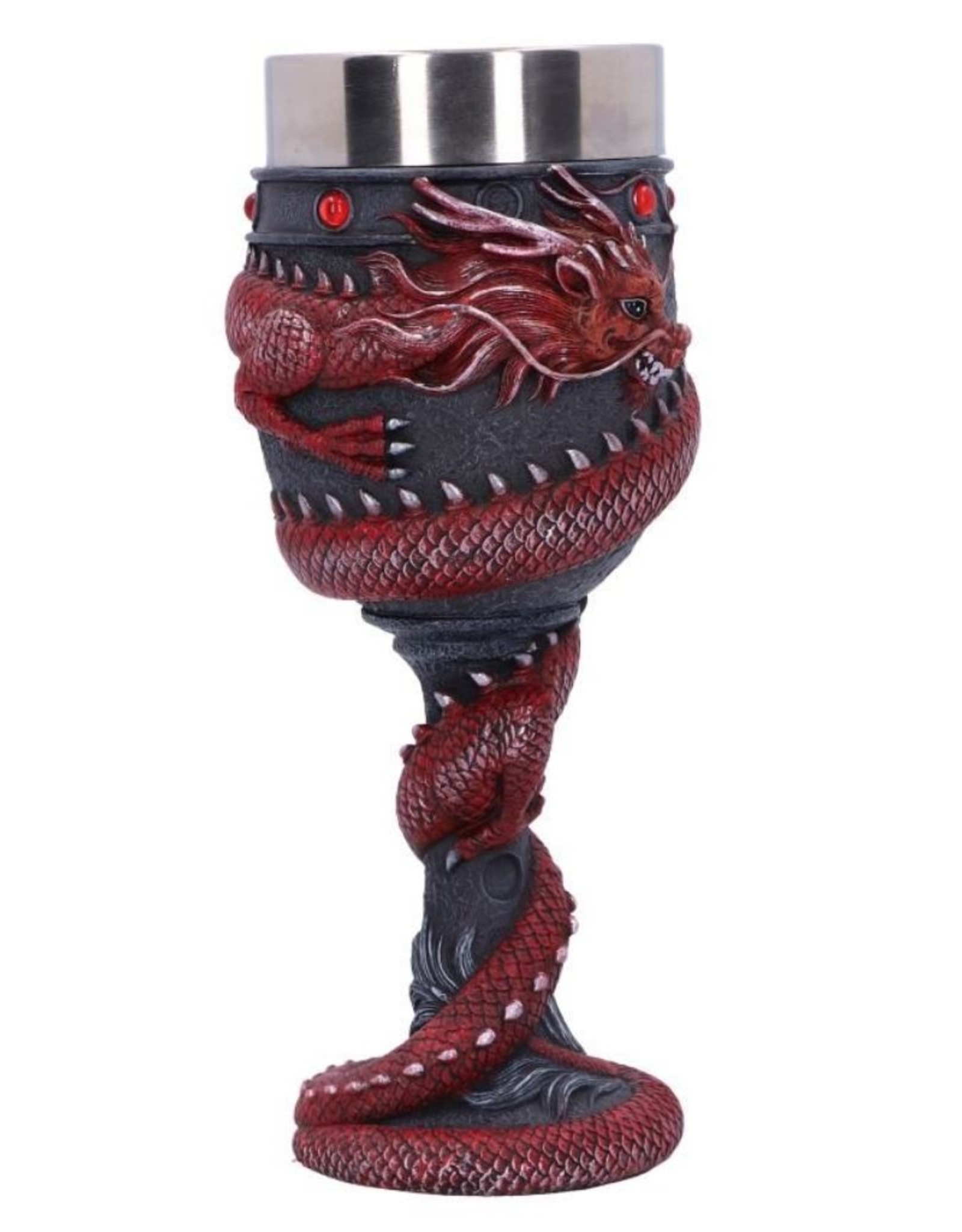 Alator Giftware & Lifestyle - Dragon Coil Kelk met Rode Draak 20cm