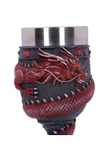 Alator Giftware & Lifestyle - Dragon Coil Goblet with Red Dragon 20cm