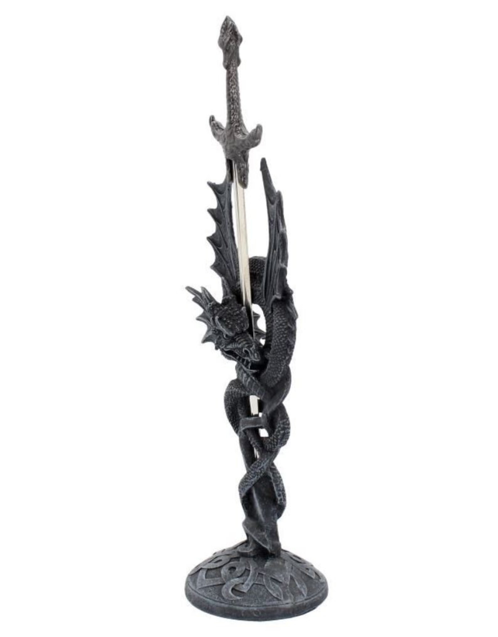 Alator Giftware & Lifestyle -   Celtic Realm Letter Opener Black Dragon Sword 30cm