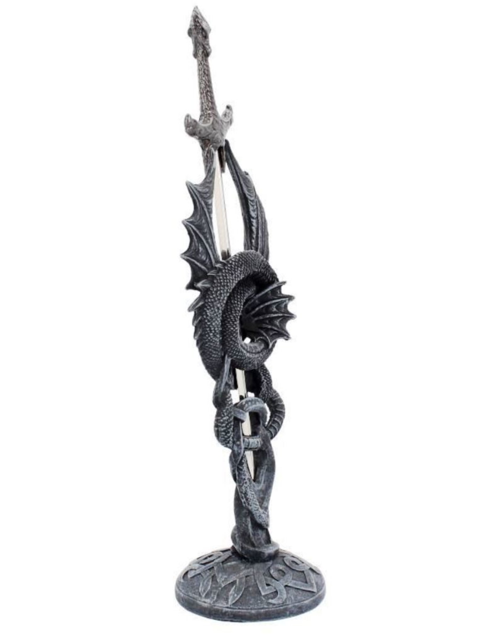 Alator Giftware & Lifestyle -   Celtic Realm Letter Opener Black Dragon Sword 30cm