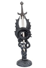 Alator Giftware & Lifestyle -   Celtic Realm Letter Opener Black Dragon Sword 30cm