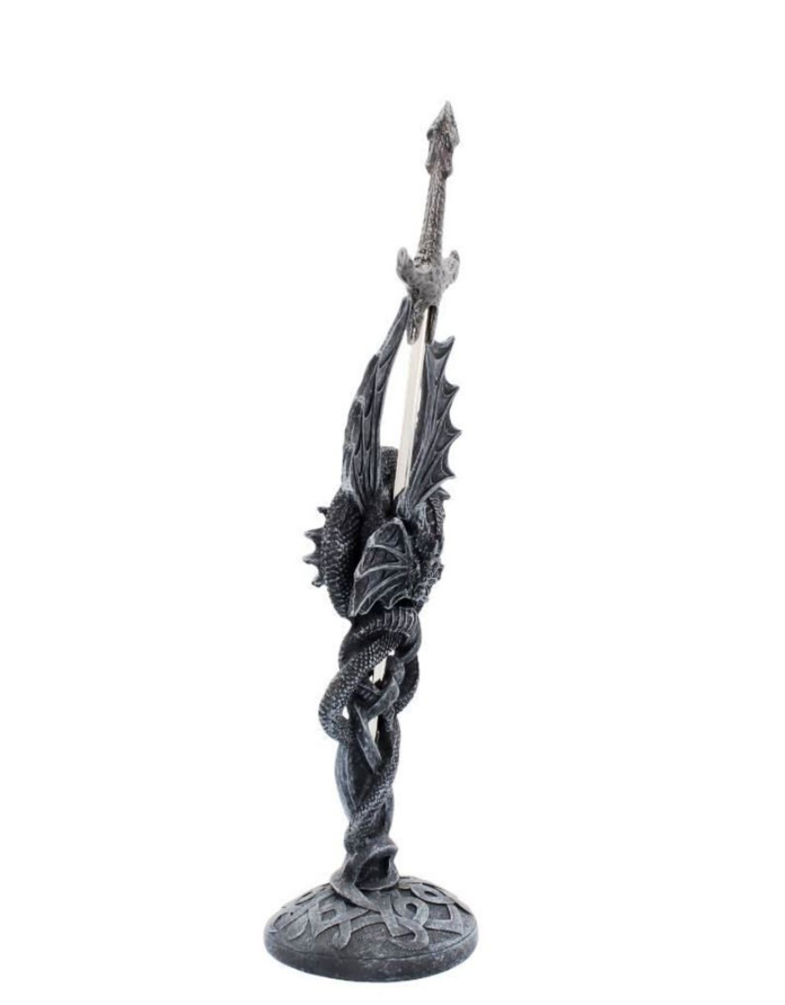 Alator Giftware & Lifestyle -   Celtic Realm Letter Opener Black Dragon Sword 30cm