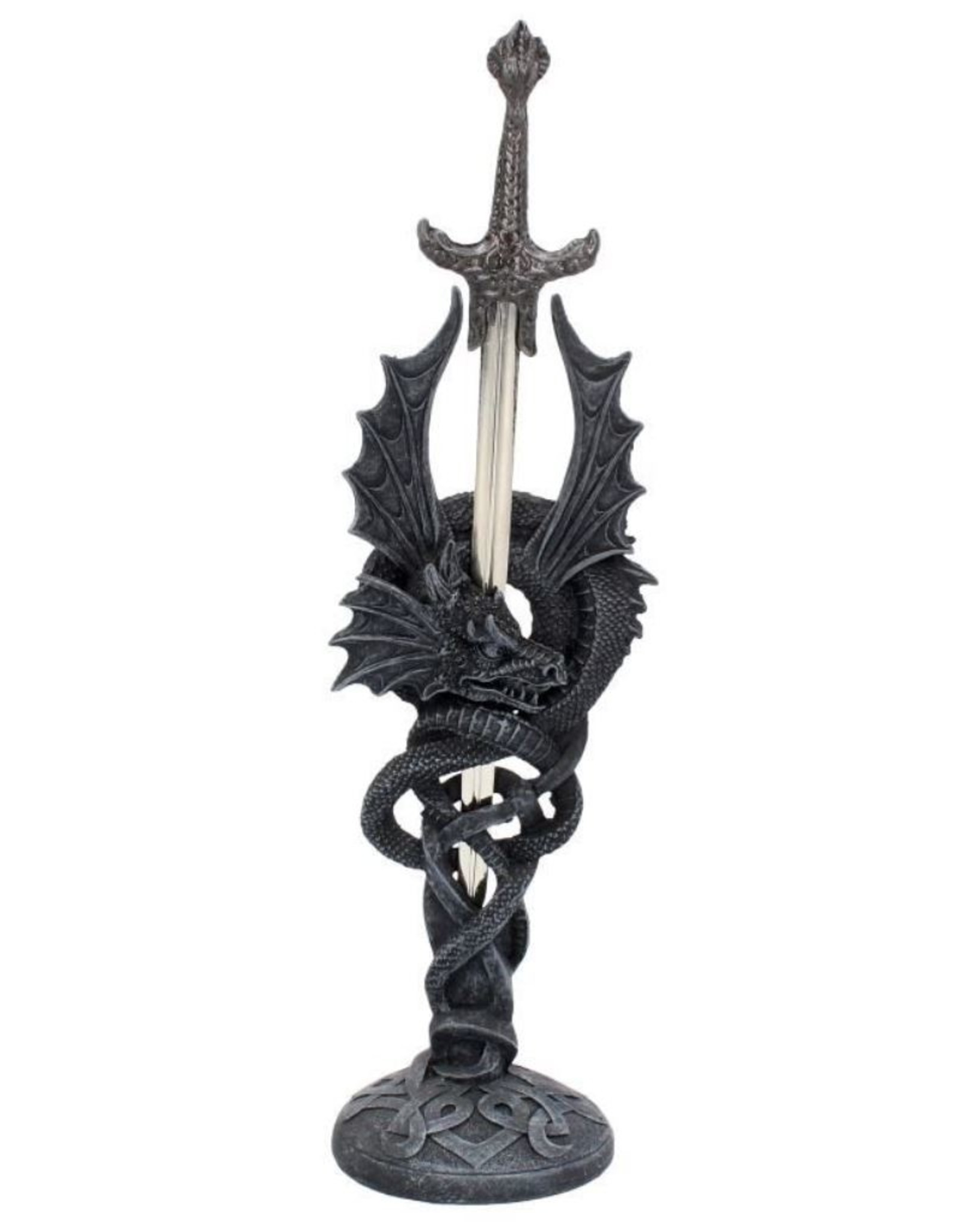 Alator Giftware & Lifestyle -   Celtic Realm Letter Opener Black Dragon Sword 30cm