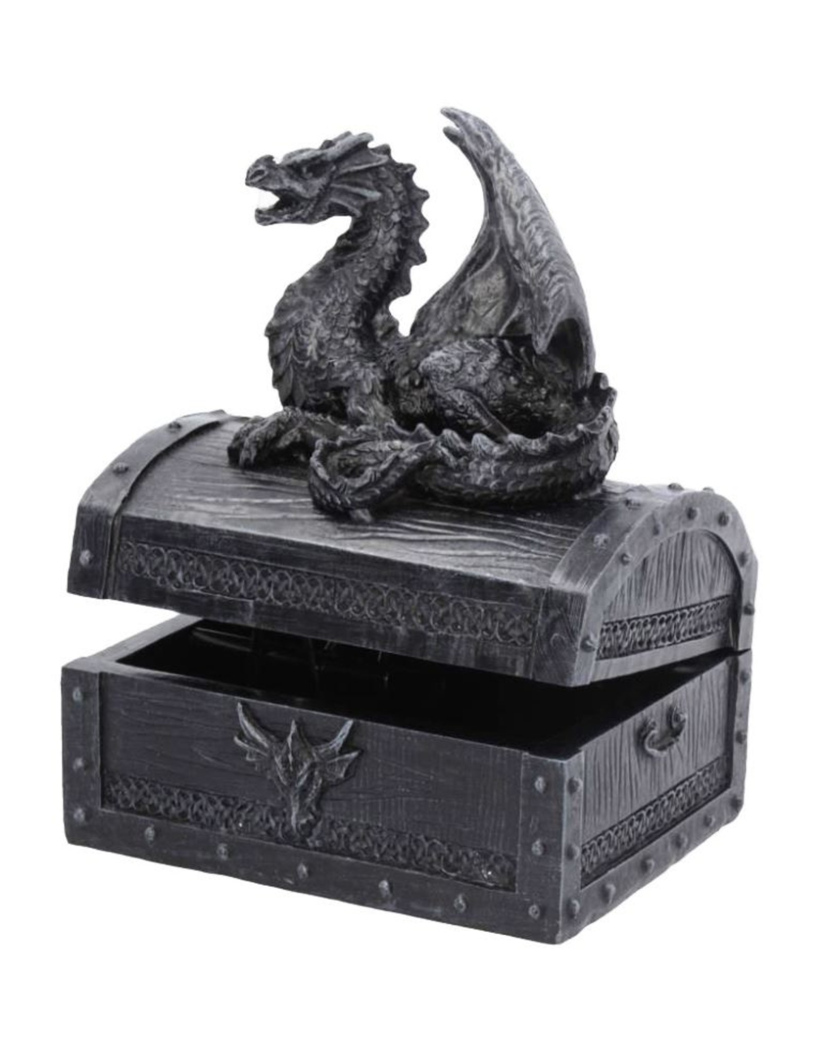 Alator Gothic and Steampunk accessories - Sacred Keeper Dragon Treasure Chest 14.5cm