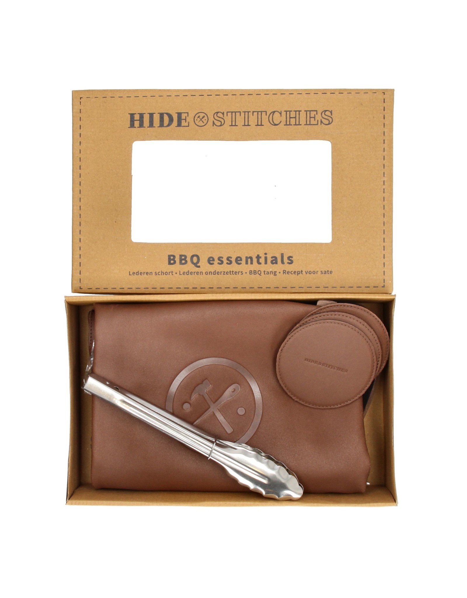 Hide & Stitches Leren riemen en buckles - Hide & Stitches Leren Barbecue / Grill Schort & Toebehoren Set