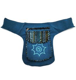 Trukado Fanny Pack in Soft Colorful Cotton  blue