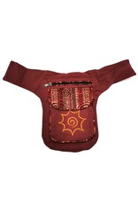 Trukado Fashion bags - Fanny Pack in Soft Colorful Cotton  Red