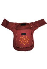 ONK Fashion bags - Fanny Pack in Soft Colorful Cotton  Red