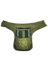 ONK Fashion bags - Fanny Pack in Soft Colorful Cotton  Green