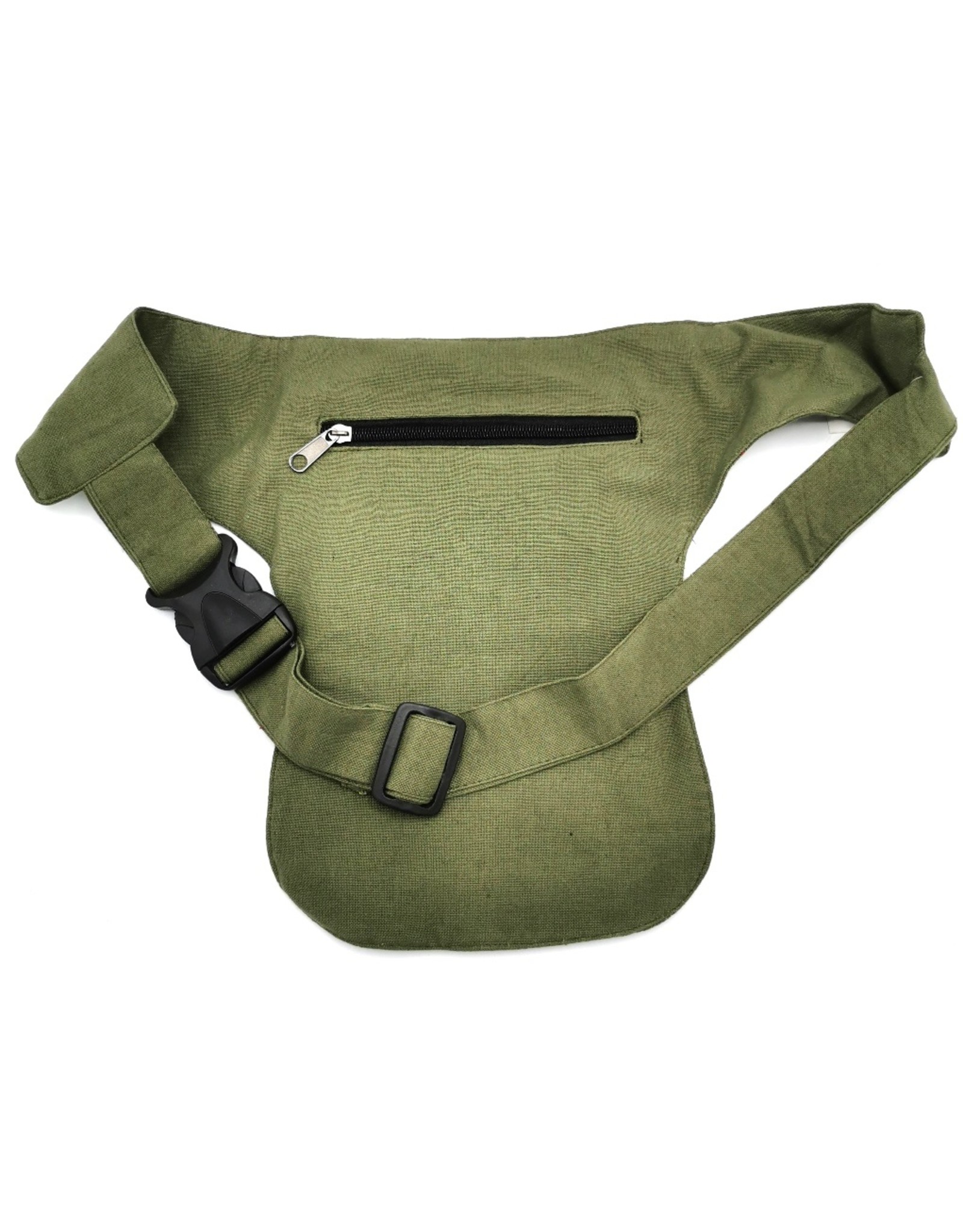 Trukado Fashion bags - Fanny Pack in Soft Colorful Cotton  Green